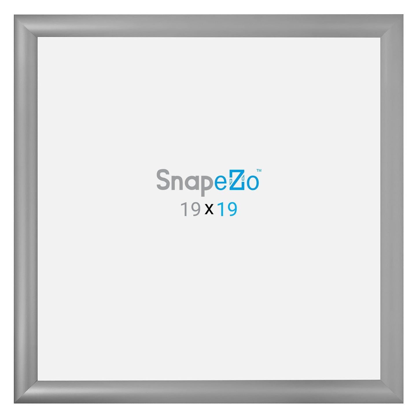 Load image into Gallery viewer, 19x19 Silver SnapeZo® Snap Frame - 1.2&amp;quot; Profile
