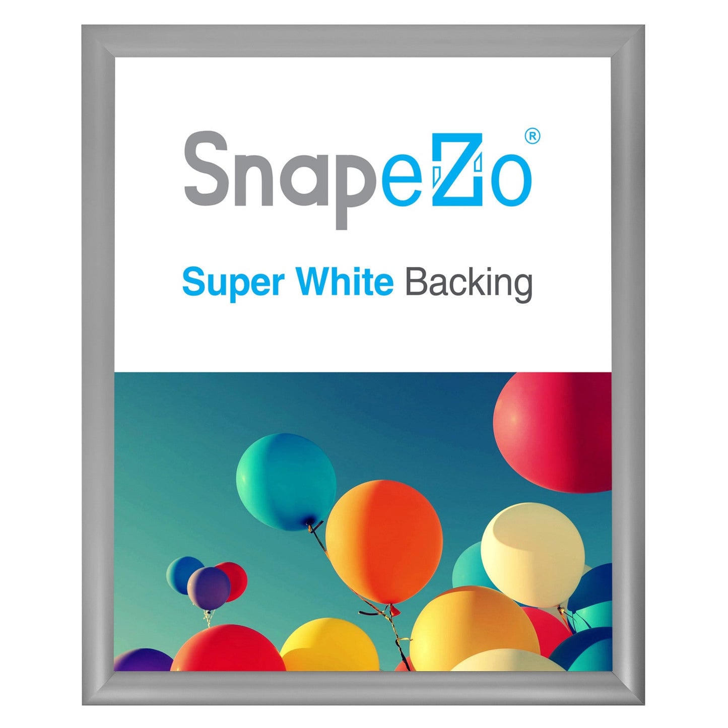 Load image into Gallery viewer, 13x16 Silver SnapeZo® Snap Frame - 1.2&amp;quot; Profile
