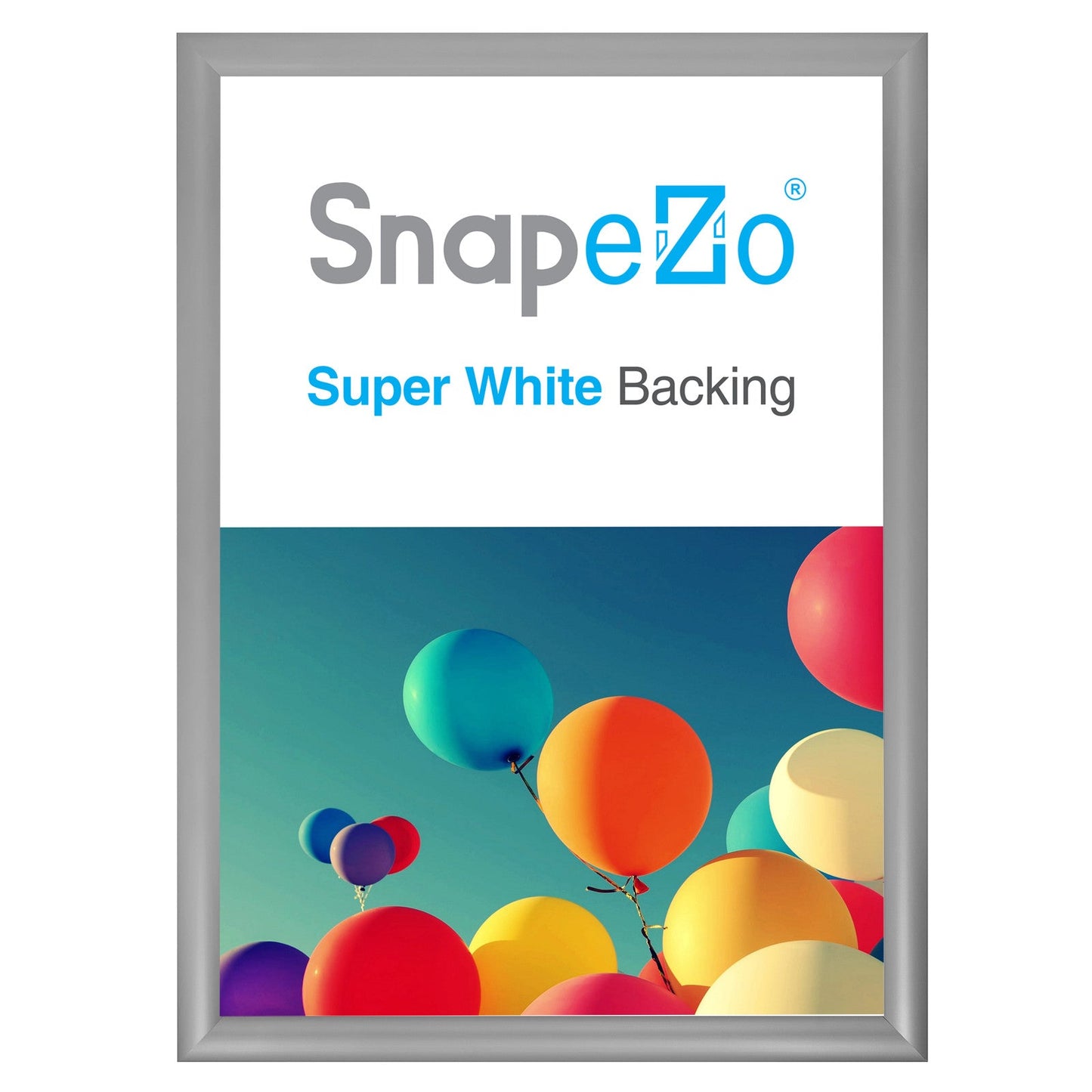 Load image into Gallery viewer, 19x27 Silver SnapeZo® Snap Frame - 1.2&amp;quot; Profile
