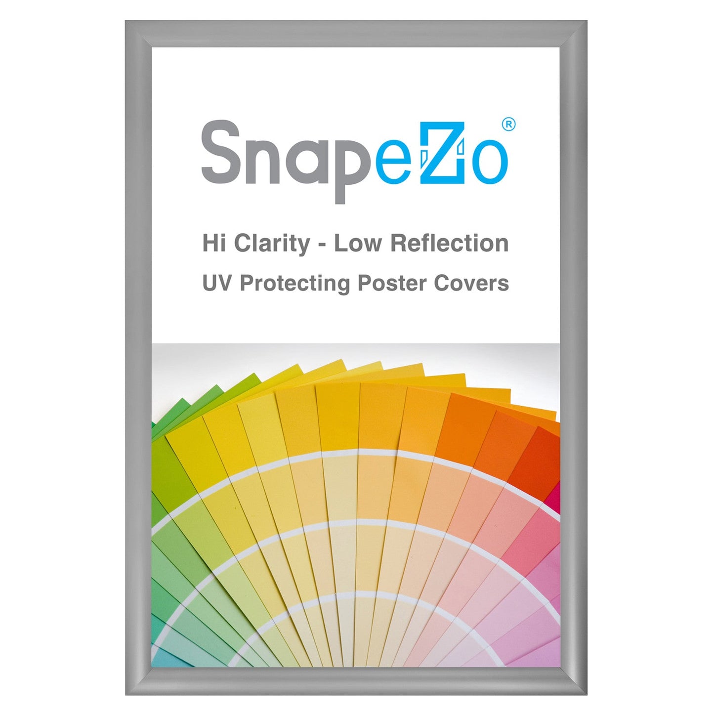Load image into Gallery viewer, 15x23 Silver SnapeZo® Snap Frame - 1.2&amp;quot; Profile
