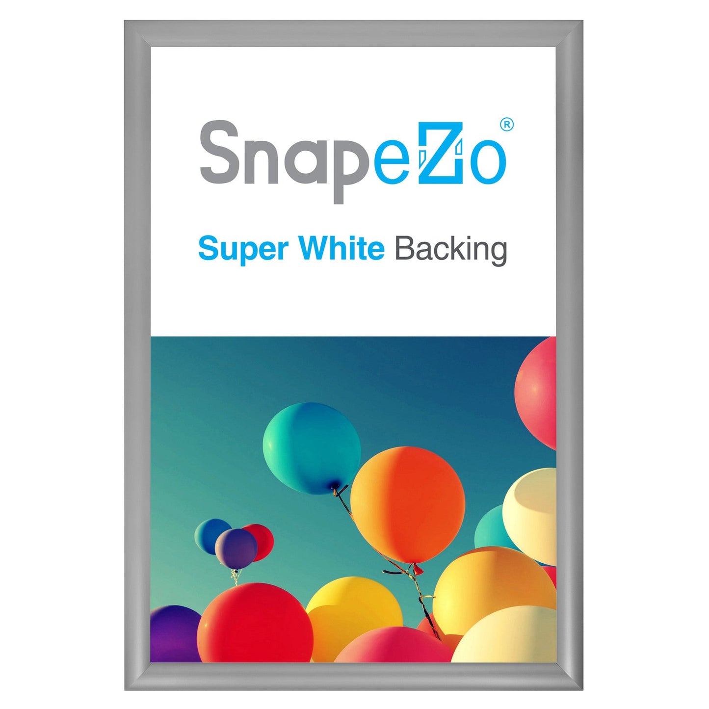13x20 Silver SnapeZo® Snap Frame - 1.2" Profile