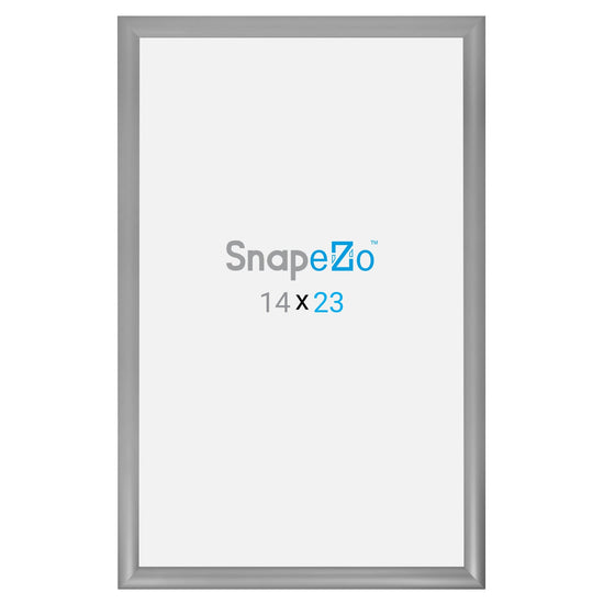 Load image into Gallery viewer, 14x23 Silver SnapeZo® Snap Frame - 1.2&amp;quot; Profile
