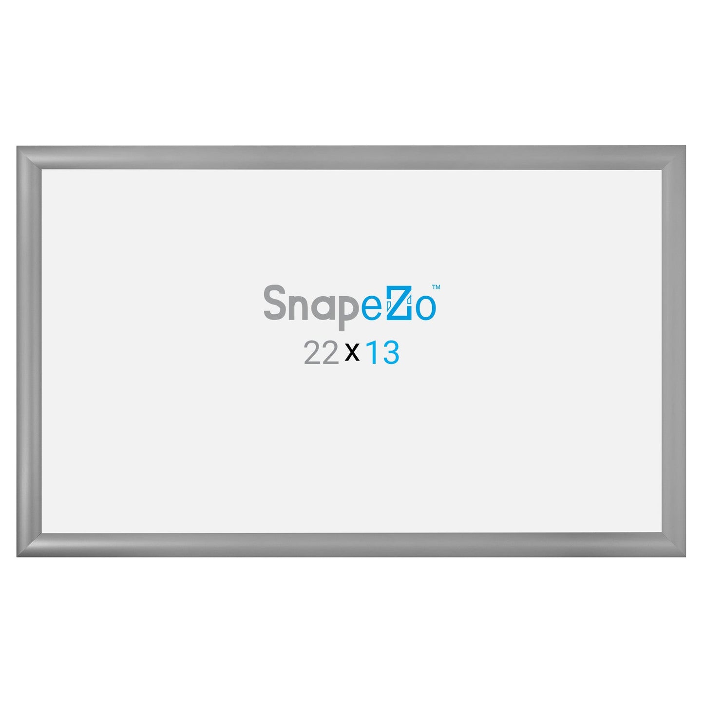 13x22 Silver SnapeZo® Snap Frame - 1.2" Profile