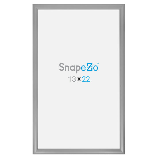 13x22 Silver SnapeZo® Snap Frame - 1.2" Profile
