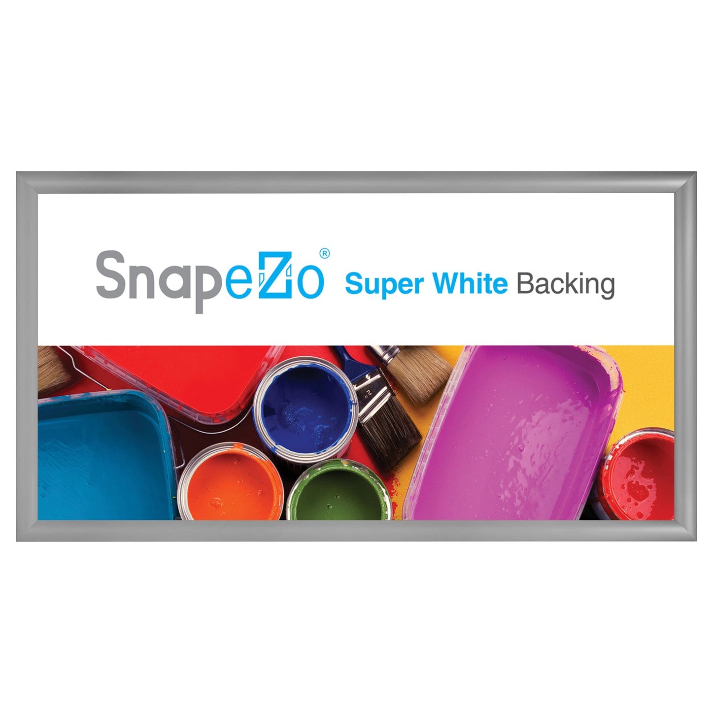 11x22 Silver SnapeZo® Snap Frame - 1.2" Profile