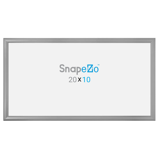 Load image into Gallery viewer, 10x20 Silver SnapeZo® Snap Frame - 1.2&amp;quot; Profile
