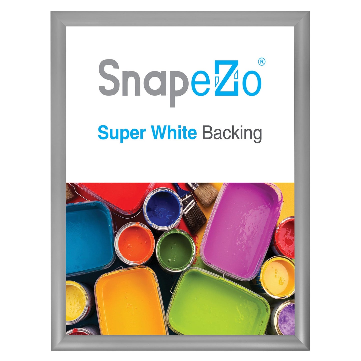 19x25 Silver SnapeZo® Snap Frame - 1.2" Profile