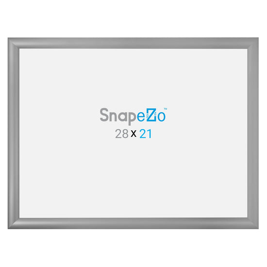 Load image into Gallery viewer, 21x28 Silver SnapeZo® Snap Frame - 1.2&amp;quot; Profile
