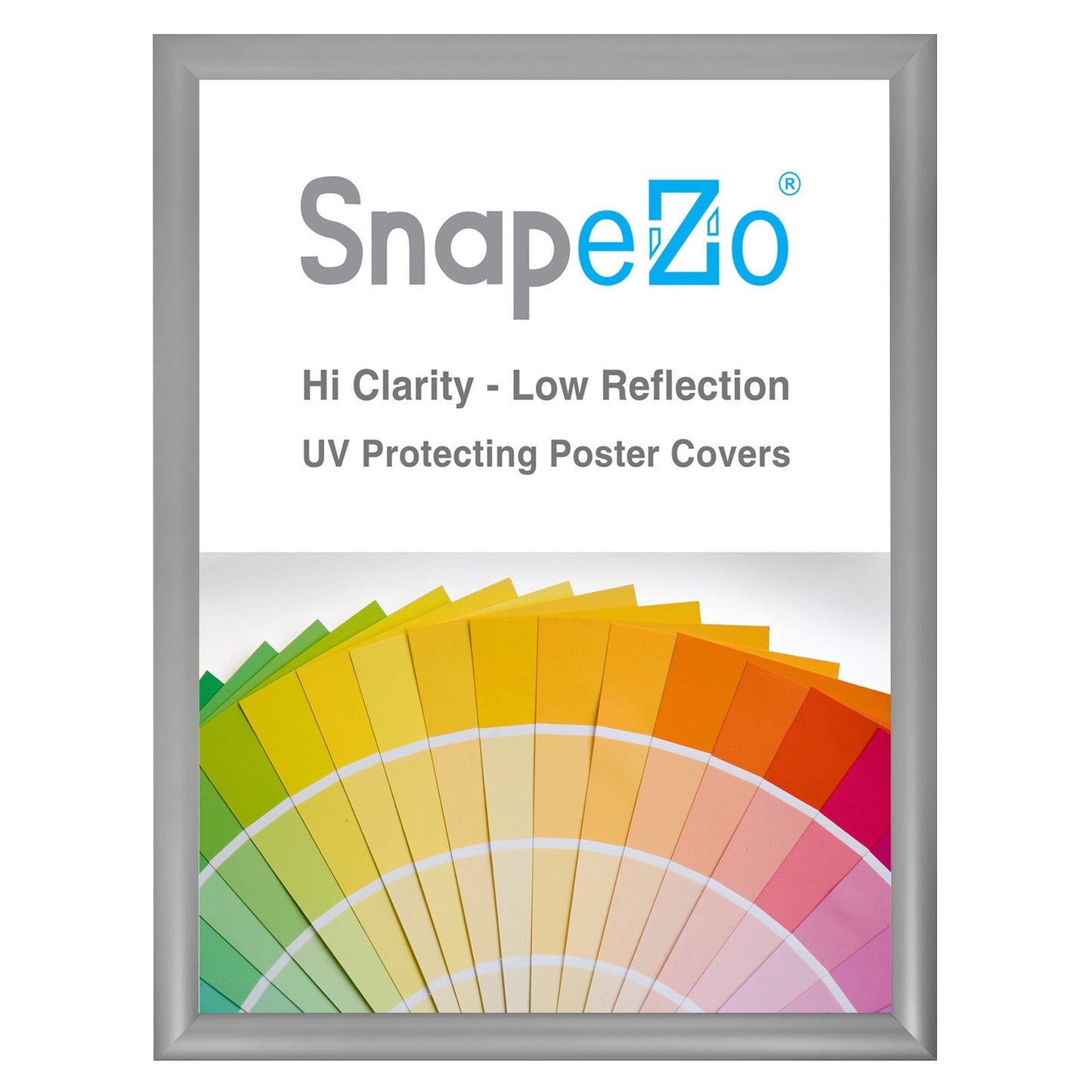 Load image into Gallery viewer, 19x24 Silver SnapeZo® Snap Frame - 1.2&amp;quot; Profile

