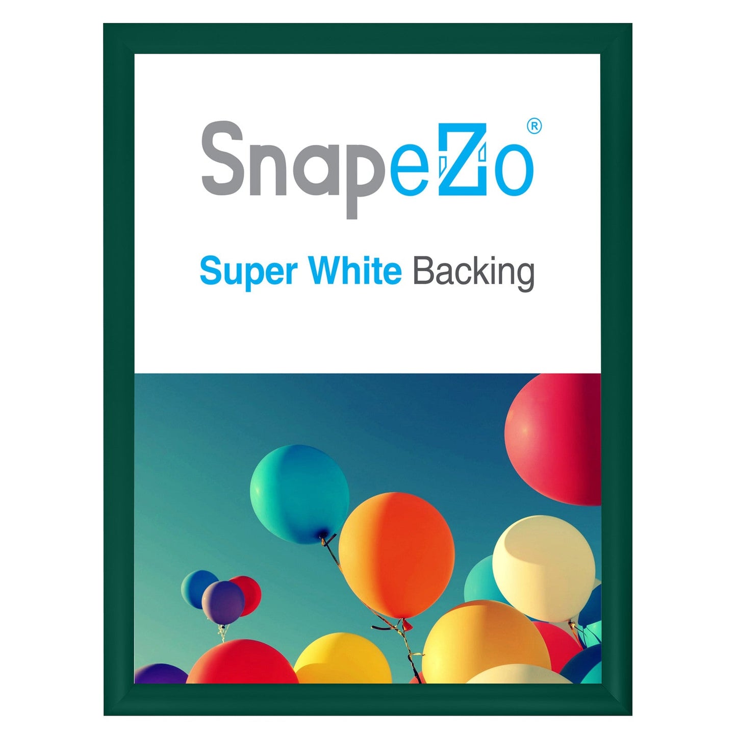 22x28 Green SnapeZo® Snap Frame - 1.2" Profile