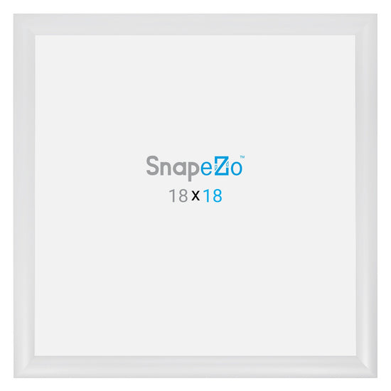 18x18 White SnapeZo® Snap Frame - 1.2" Profile