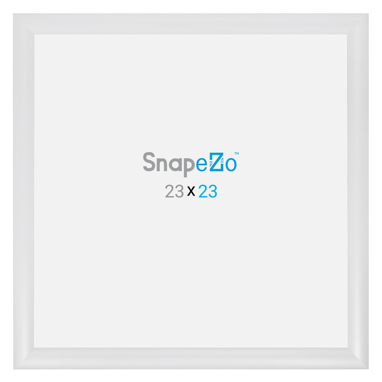 23x23 White SnapeZo® Snap Frame - 1.2" Profile