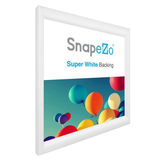 16x16 White SnapeZo® Snap Frame - 1.2" Profile