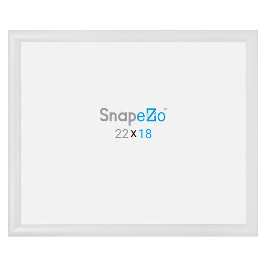 Load image into Gallery viewer, 18x22 White SnapeZo® Snap Frame - 1.2&amp;quot; Profile
