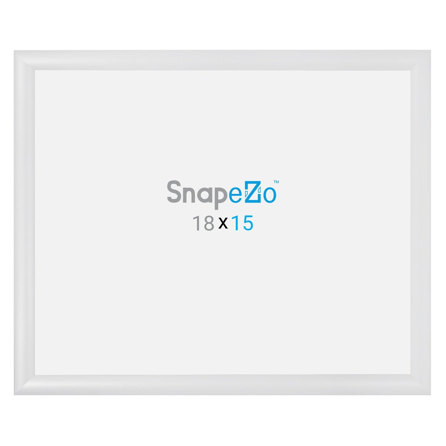 Load image into Gallery viewer, 15x18 White SnapeZo® Snap Frame - 1.2&amp;quot; Profile
