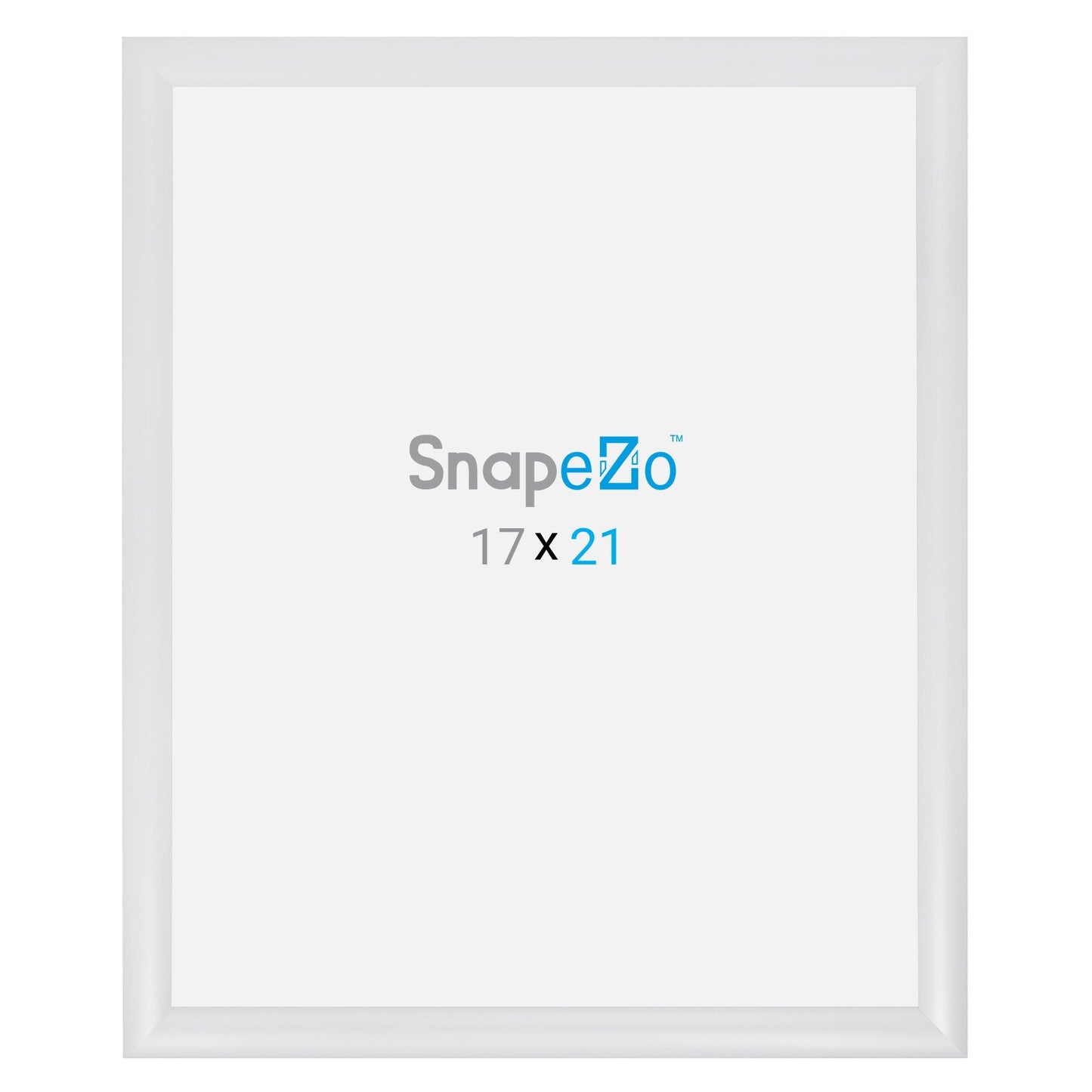 17x21 White SnapeZo® Snap Frame - 1.2" Profile