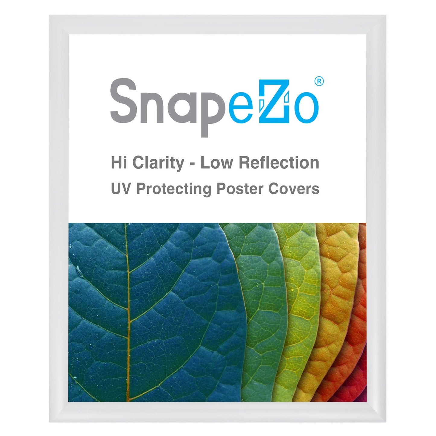 Load image into Gallery viewer, 18x22 White SnapeZo® Snap Frame - 1.2&amp;quot; Profile
