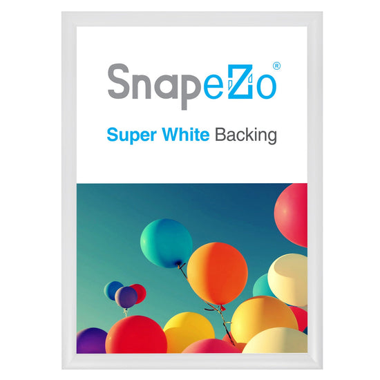12x17 White SnapeZo® Snap Frame - 1.2" Profile