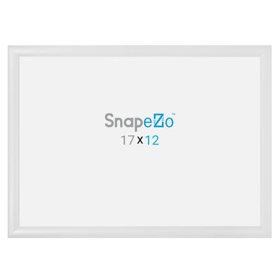 12x17 White SnapeZo® Snap Frame - 1.2" Profile
