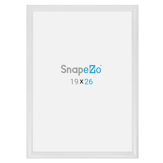 19x26 White SnapeZo® Snap Frame - 1.2" Profile