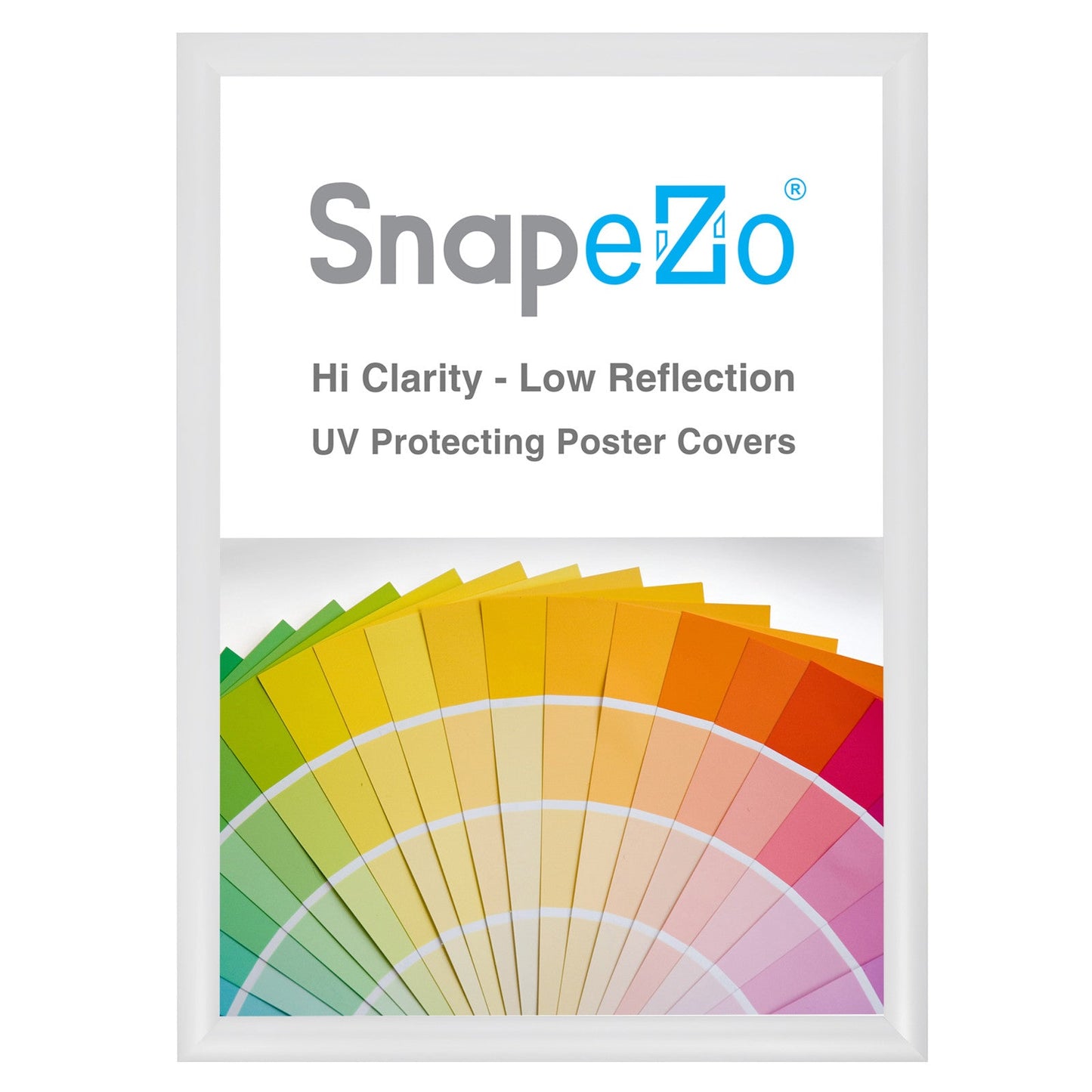 Load image into Gallery viewer, 16x22 White SnapeZo® Snap Frame - 1.2&amp;quot; Profile
