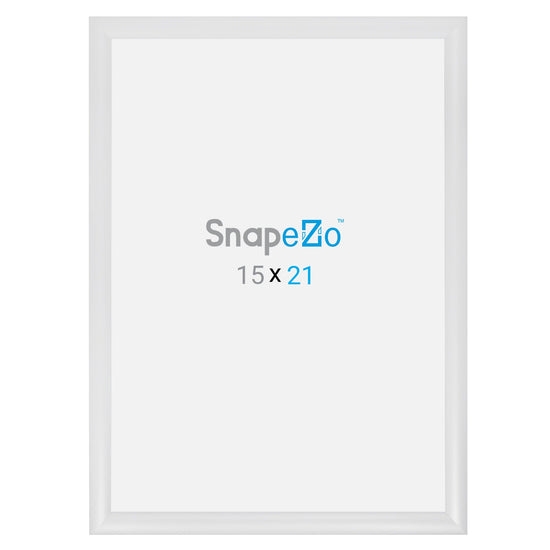 Load image into Gallery viewer, 15x21 White SnapeZo® Snap Frame - 1.2&amp;quot; Profile
