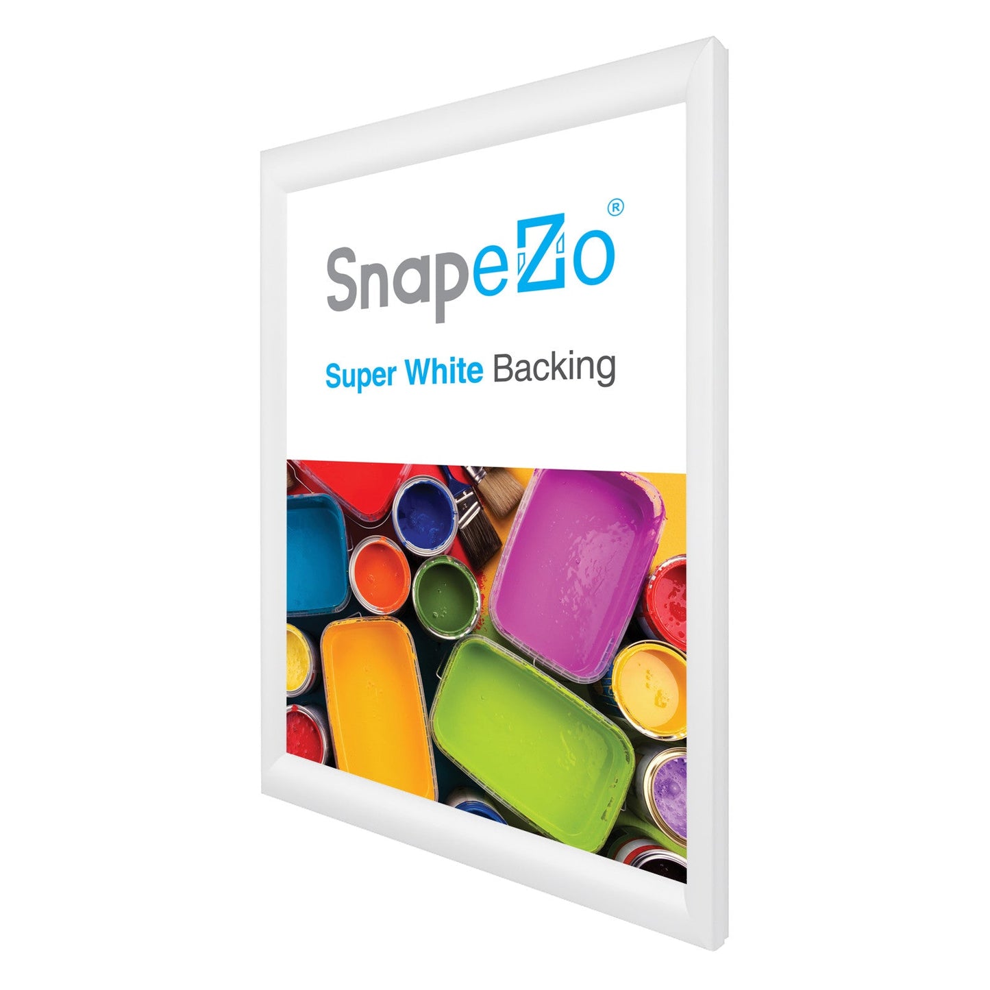 21x29 White SnapeZo® Snap Frame - 1.2" Profile