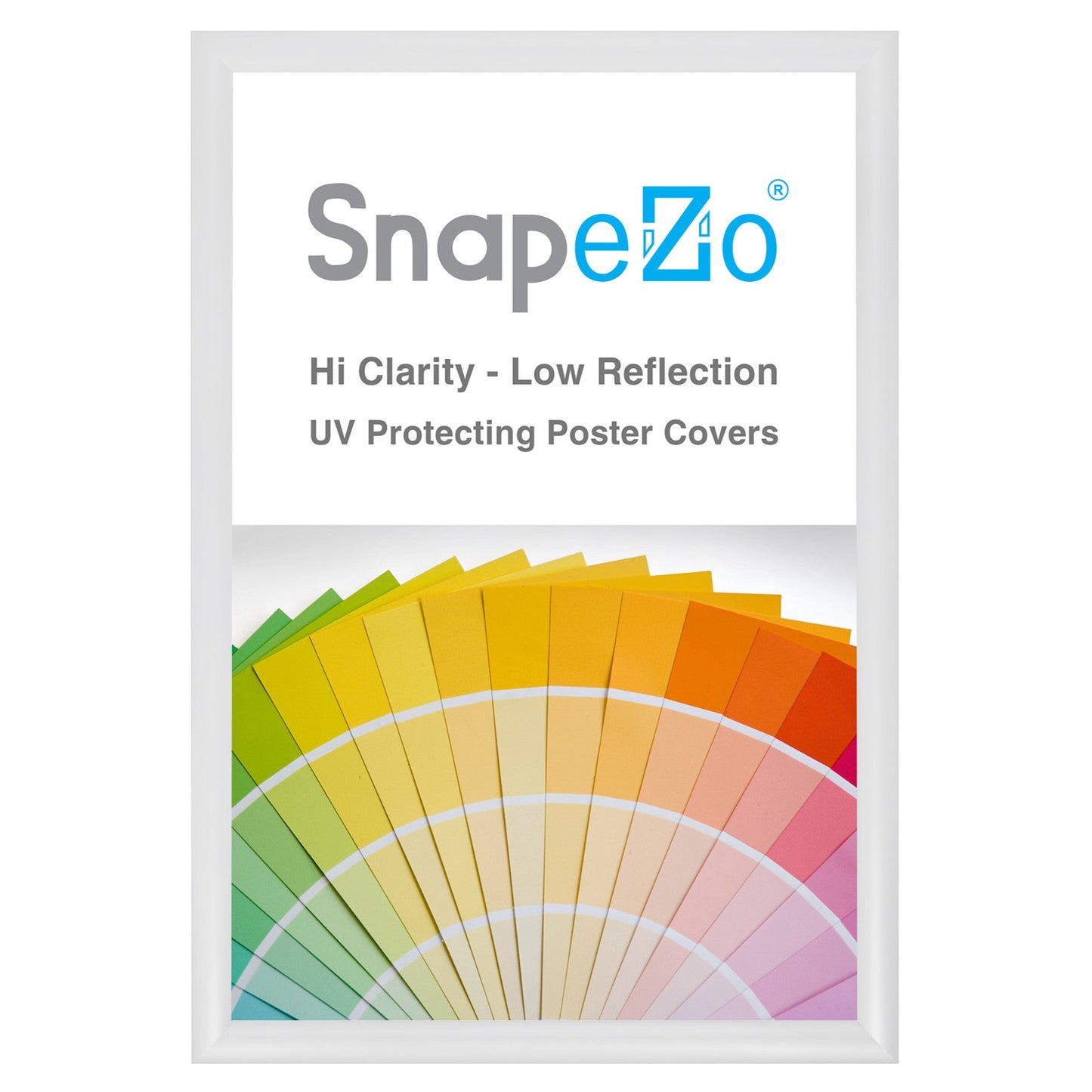 14x21 White SnapeZo® Snap Frame - 1.2" Profile