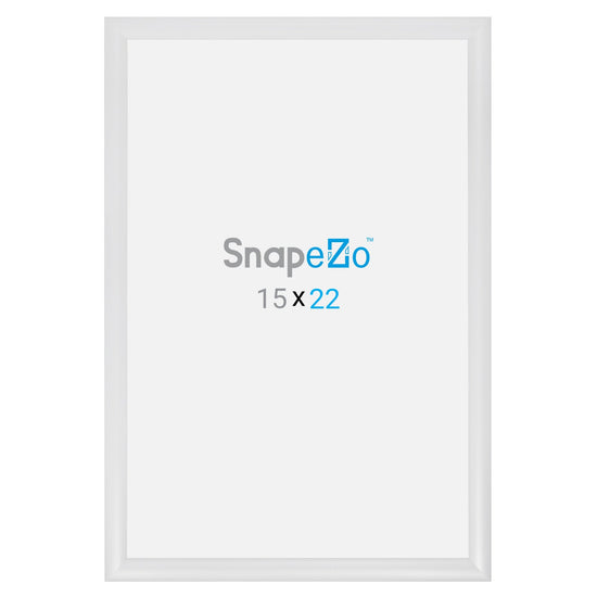 Load image into Gallery viewer, 15x22 White SnapeZo® Snap Frame - 1.2&amp;quot; Profile
