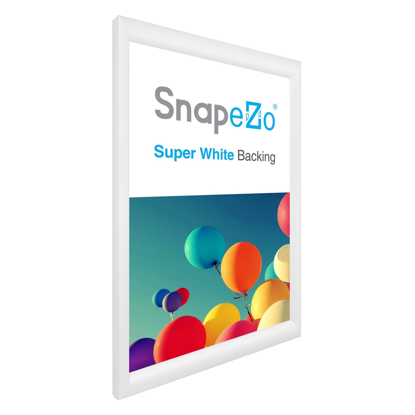 16x24 White SnapeZo® Snap Frame - 1.2" Profile
