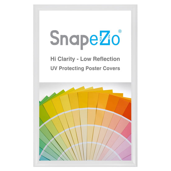14x22 White SnapeZo® Snap Frame - 1.2" Profile