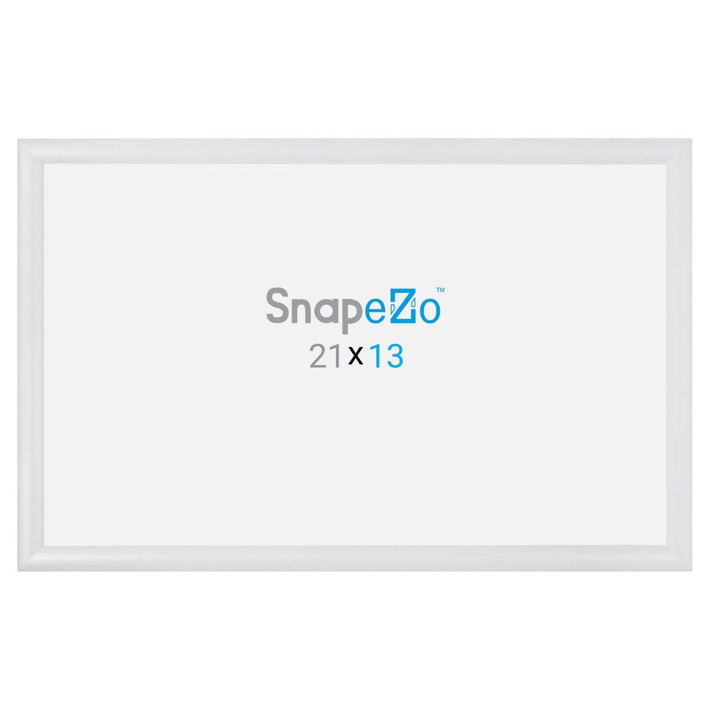 13x21 White SnapeZo® Snap Frame - 1.2" Profile