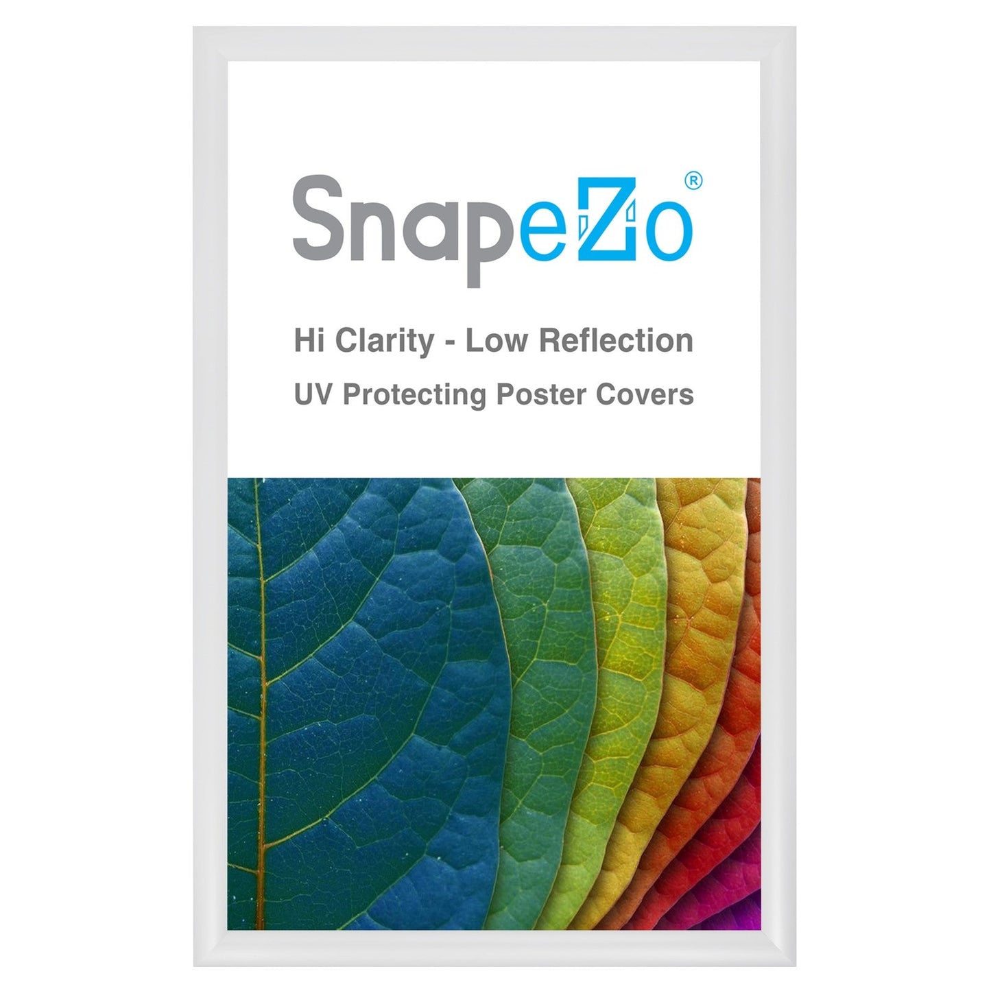 Load image into Gallery viewer, 13x21 White SnapeZo® Snap Frame - 1.2&amp;quot; Profile
