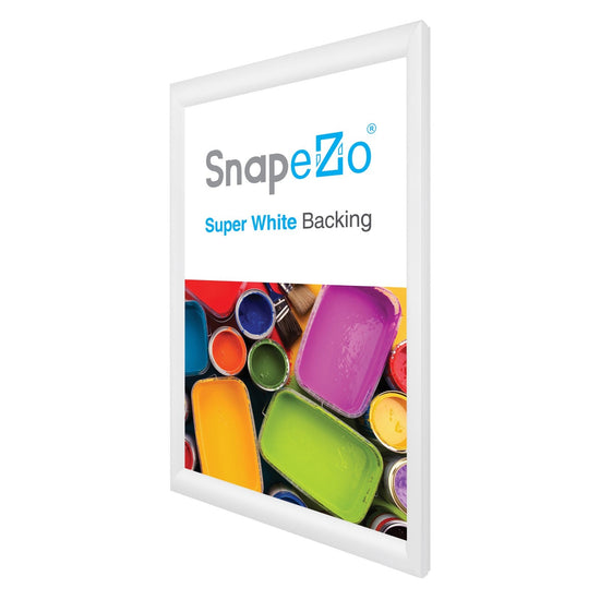 14x22 White SnapeZo® Snap Frame - 1.2" Profile