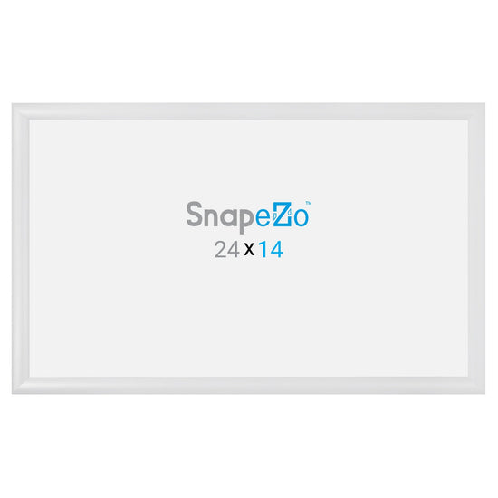 14x24 White SnapeZo® Snap Frame - 1.2" Profile