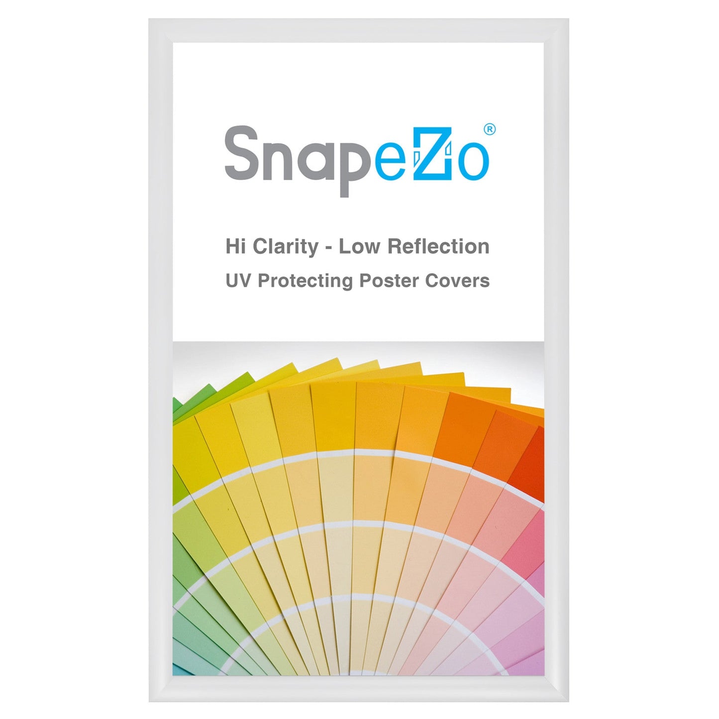 Load image into Gallery viewer, 12x20 White SnapeZo® Snap Frame - 1.2&amp;quot; Profile
