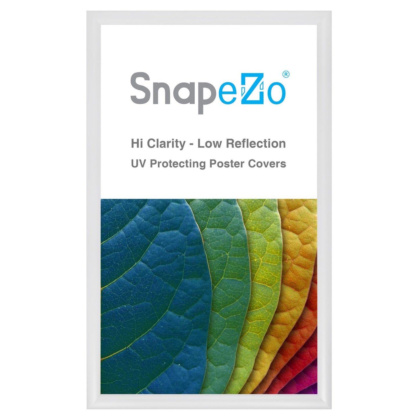 Load image into Gallery viewer, 15x25 White SnapeZo® Snap Frame - 1.2&amp;quot; Profile
