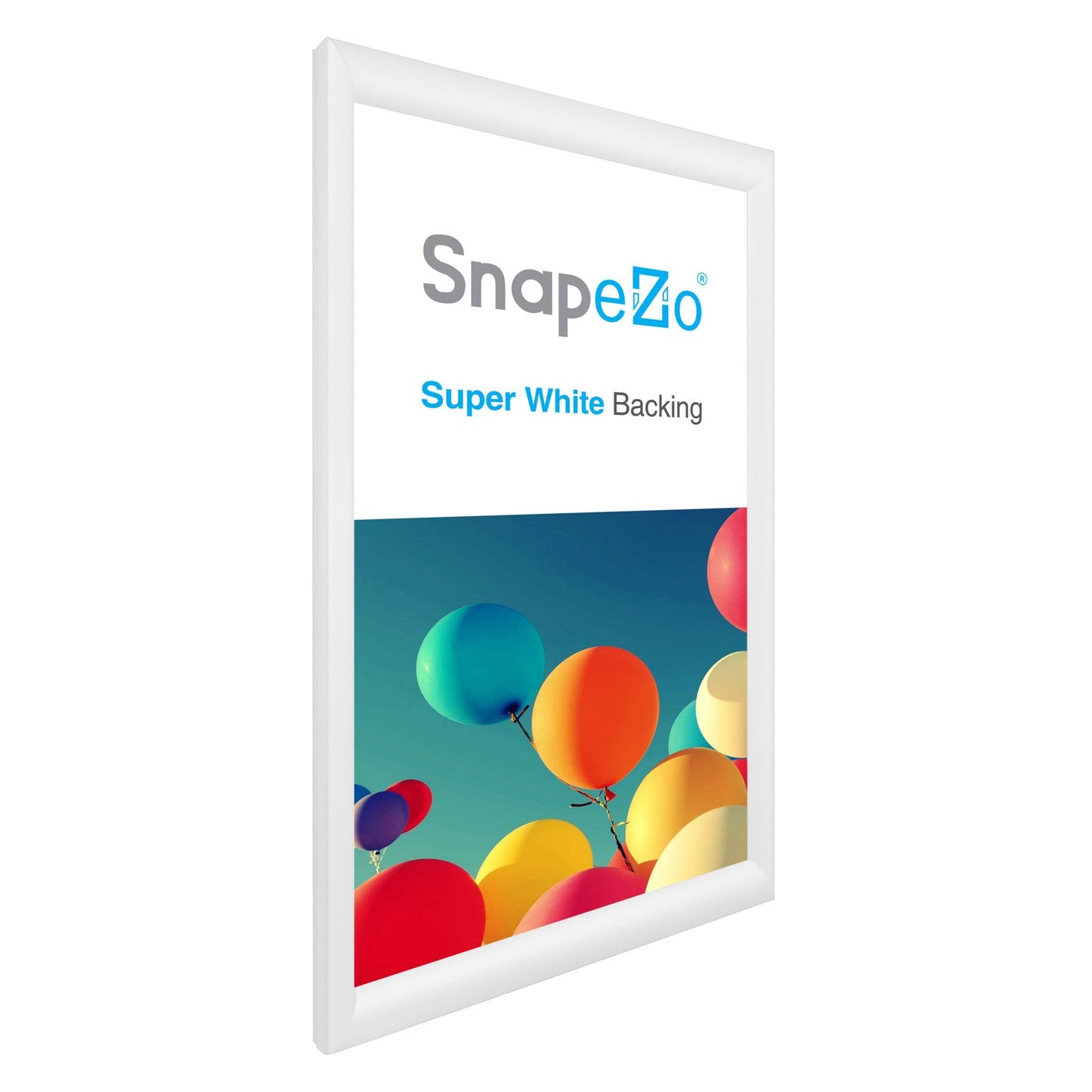 Load image into Gallery viewer, 12x20 White SnapeZo® Snap Frame - 1.2&amp;quot; Profile
