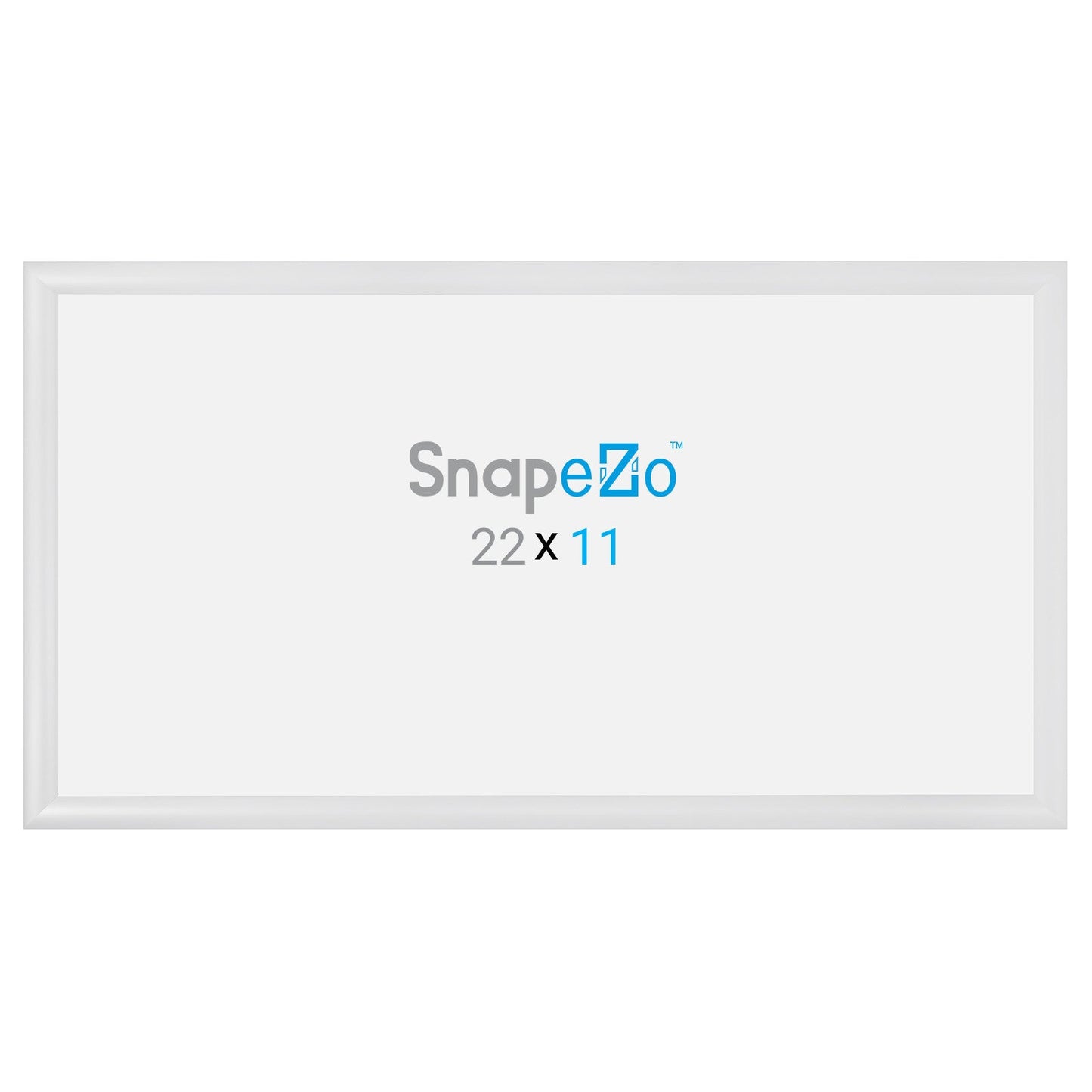 Load image into Gallery viewer, 11x22 White SnapeZo® Snap Frame - 1.2&amp;quot; Profile
