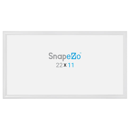 Load image into Gallery viewer, 11x22 White SnapeZo® Snap Frame - 1.2&amp;quot; Profile
