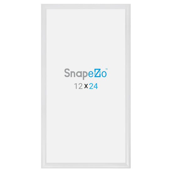 Load image into Gallery viewer, 12x24 White SnapeZo® Snap Frame - 1.2&amp;quot; Profile
