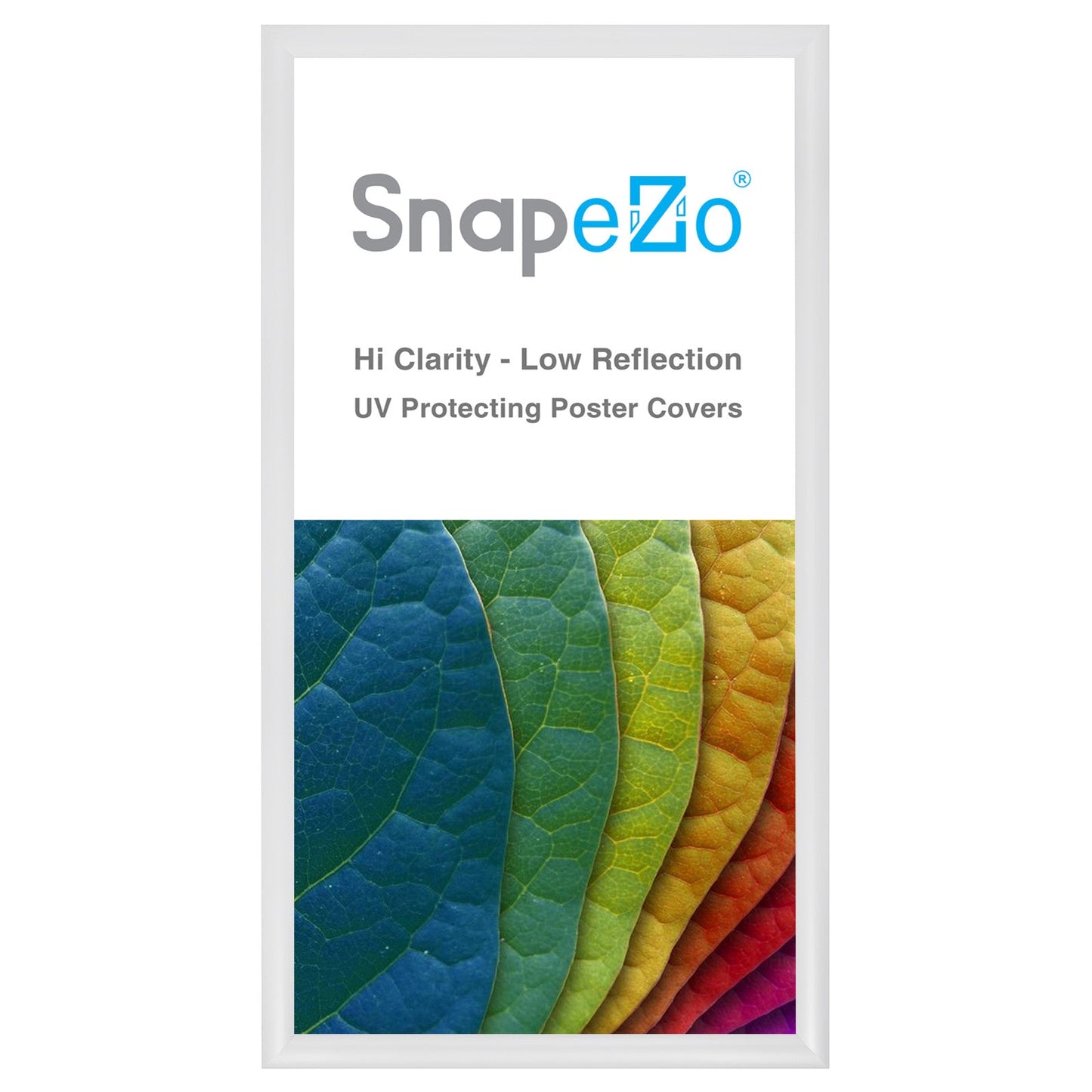 Load image into Gallery viewer, 12x24 White SnapeZo® Snap Frame - 1.2&amp;quot; Profile
