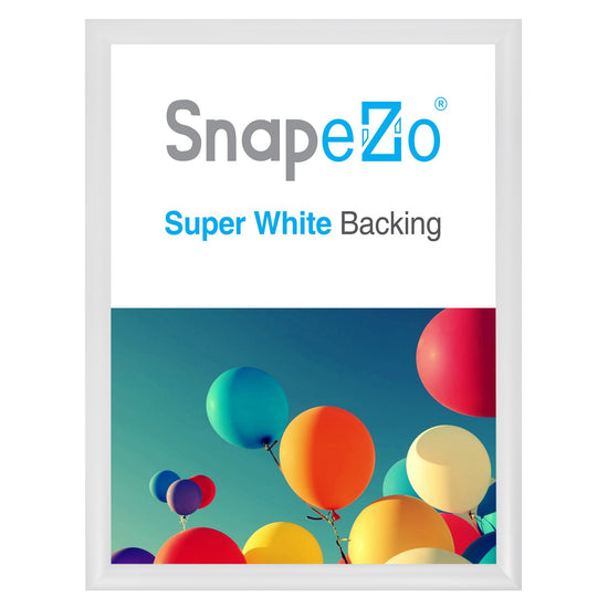 Load image into Gallery viewer, 16x20 White SnapeZo® Snap Frame - 1.2&amp;quot; Profile
