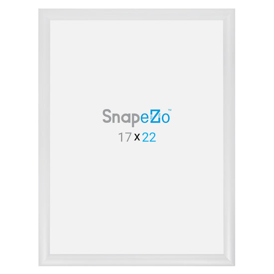 Load image into Gallery viewer, 17x22 White SnapeZo® Snap Frame - 1.2&amp;quot; Profile
