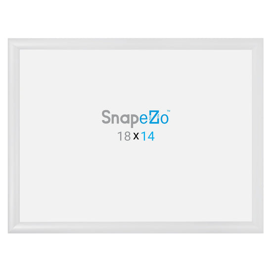 Load image into Gallery viewer, 14x18 White SnapeZo® Snap Frame - 1.2&amp;quot; Profile
