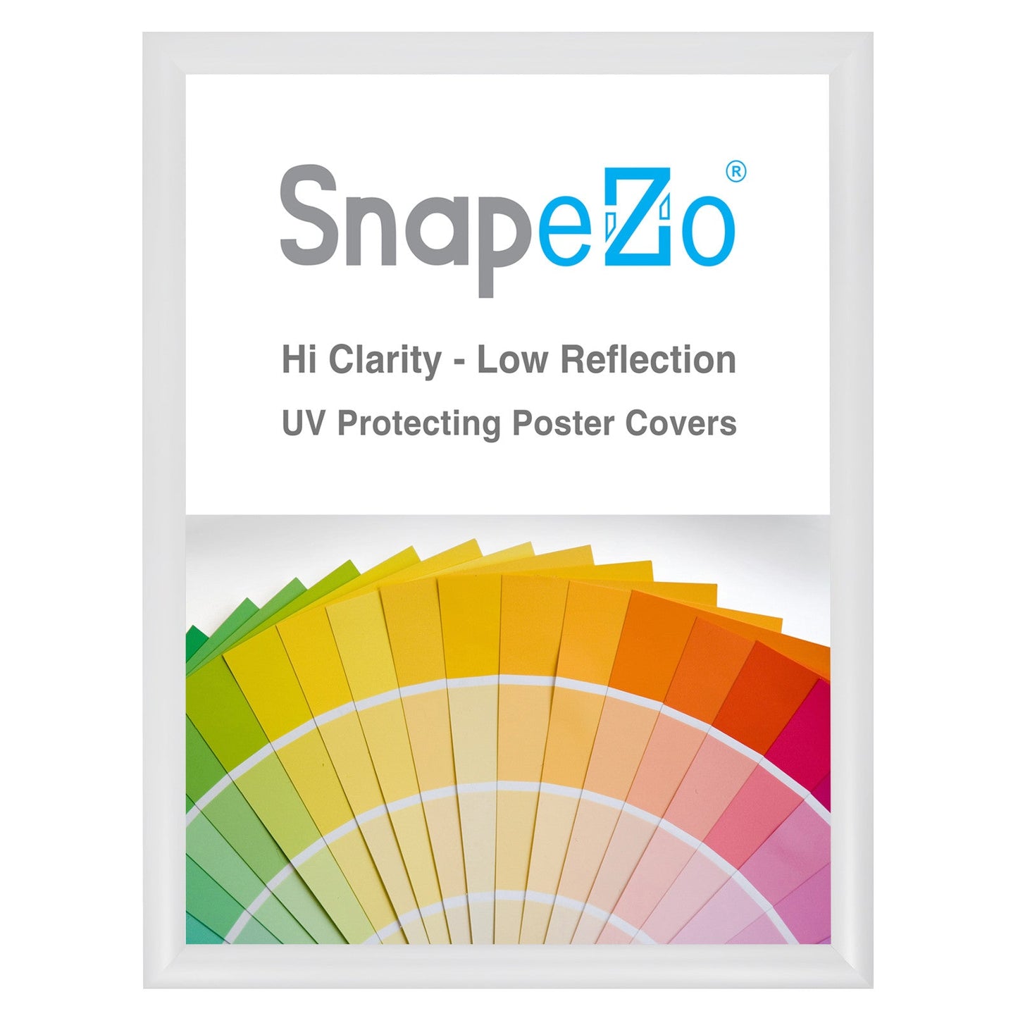 Load image into Gallery viewer, 19x24 White SnapeZo® Snap Frame - 1.2&amp;quot; Profile
