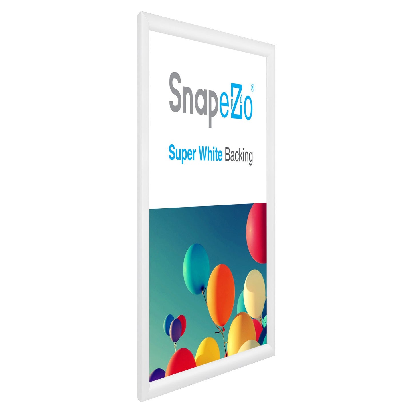 14x18 White SnapeZo® Snap Frame - 1.2" Profile