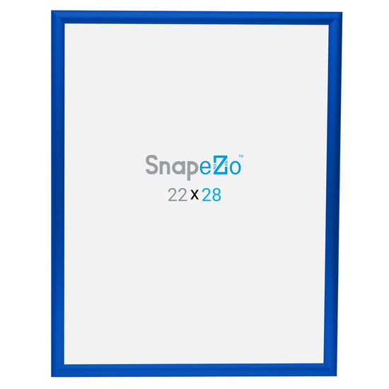 Load image into Gallery viewer, Blue SnapeZo® snap frame poster size 22X28 - 1 inch profile
