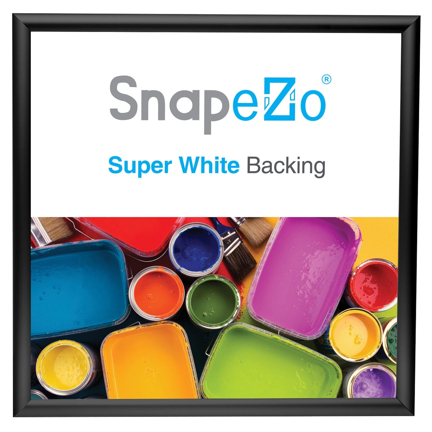 Load image into Gallery viewer, 24x24 Black SnapeZo® Snap Frame - 1&amp;quot; Profile
