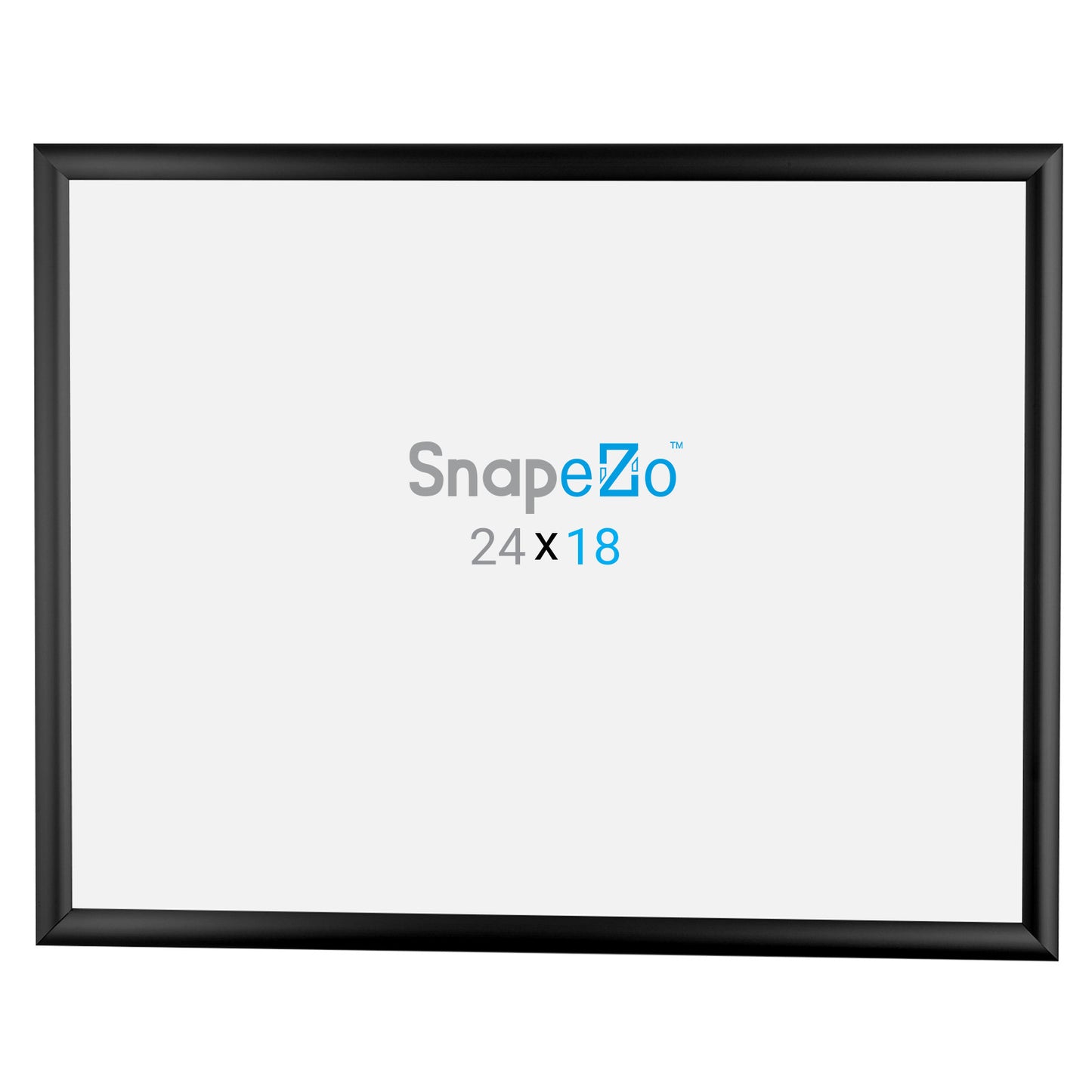 Twin-Pack of Snapezo® Black 18x24 Poster Frame - 1" Profile